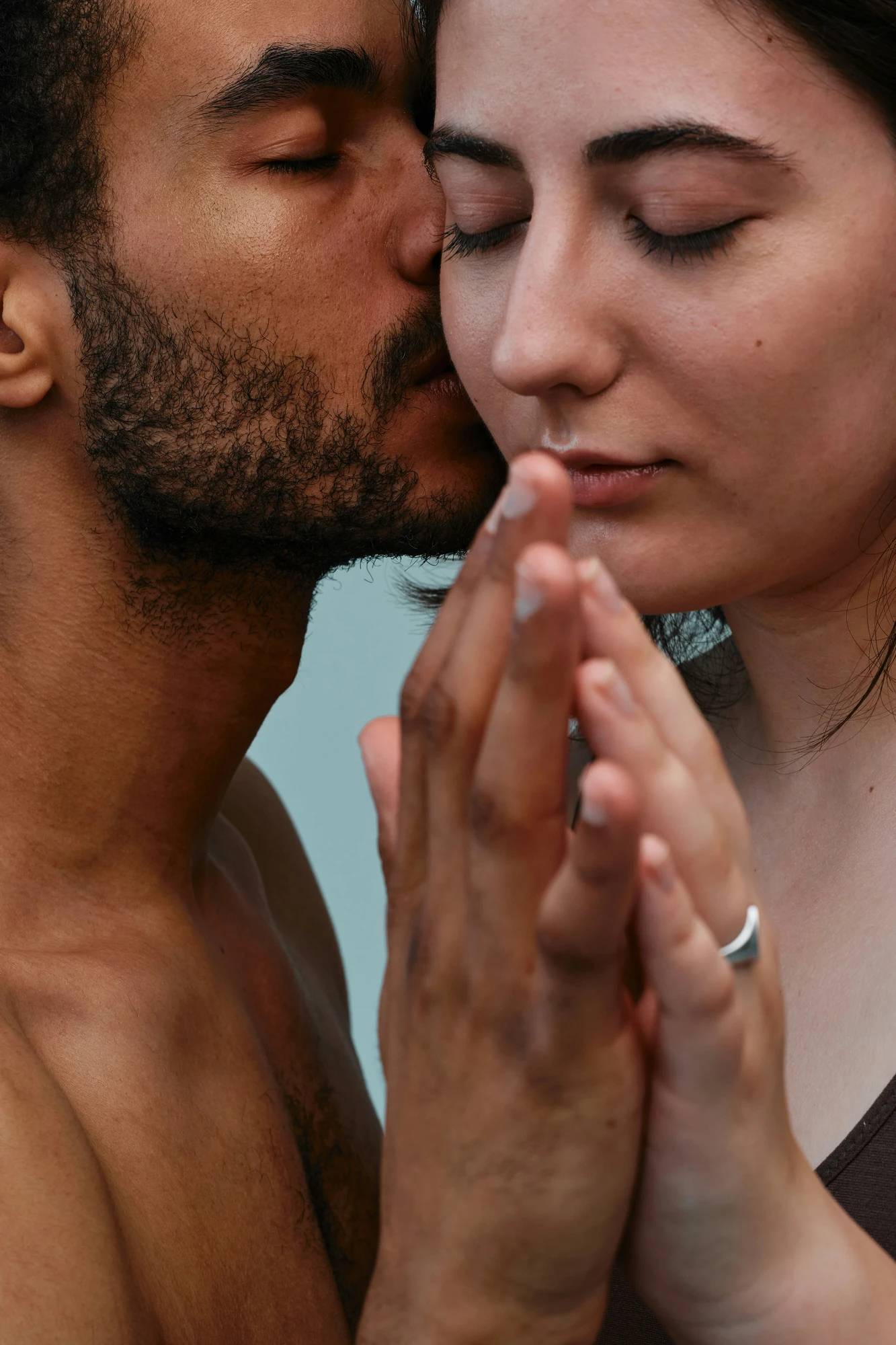Couple in an intimate moment